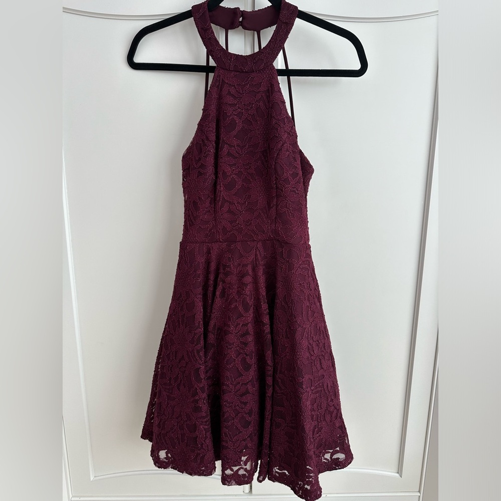 Formal maroon red dress